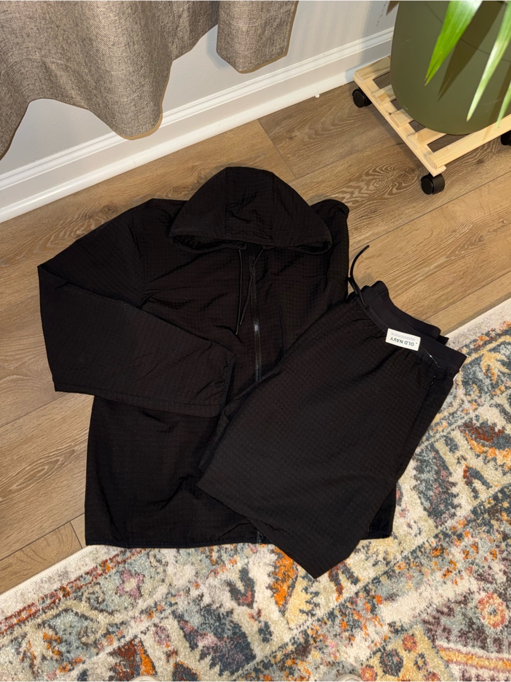 Old Navy Black Hoodie and pant Lounge Set